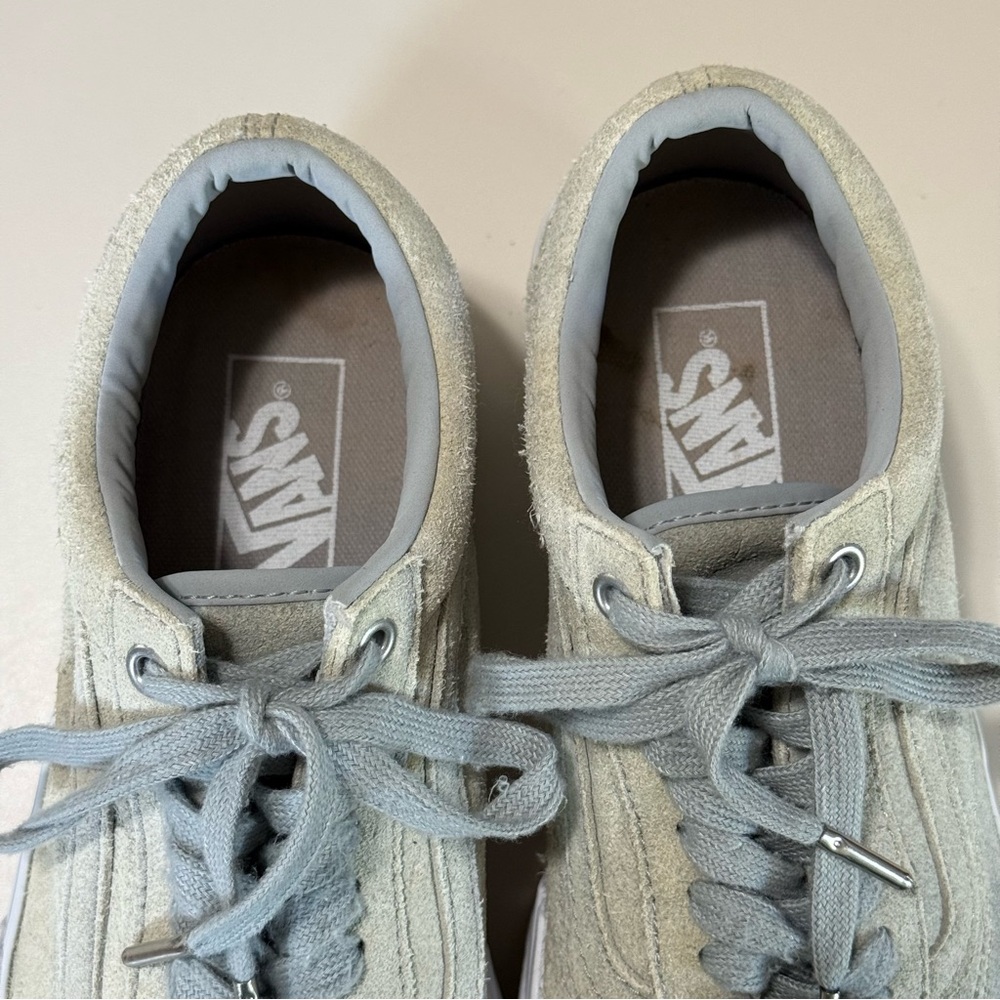 Vans Old Skool Platform Sneakers Grey Unisex Men 7.5 / Women 9 EUC - Picture 5 of 7